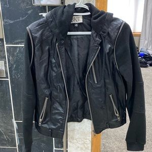 Black leather jacket. Worn once